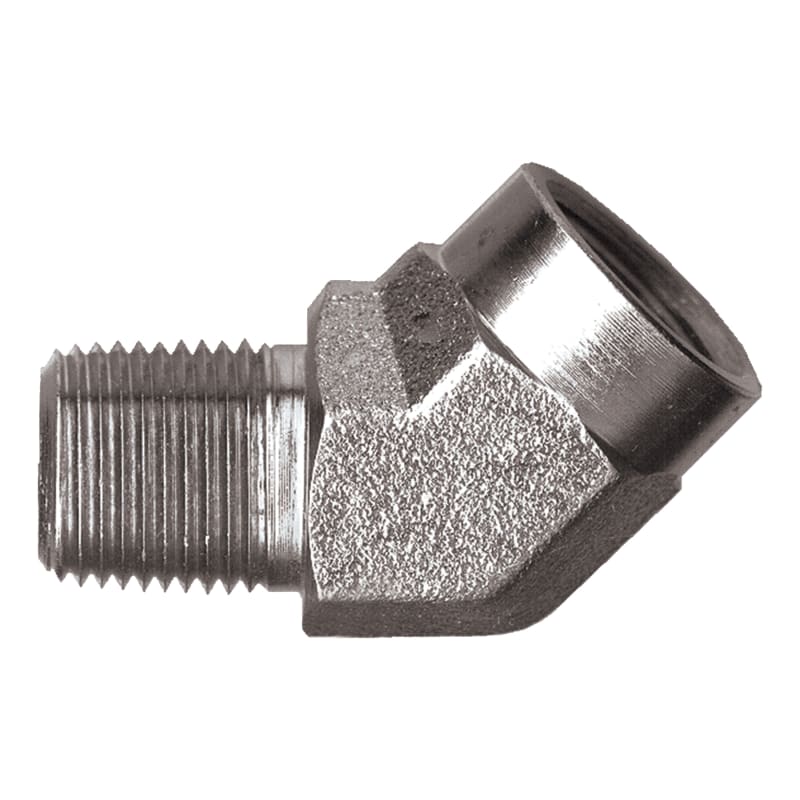 Steel 45 deg elbow 1/8 F-NPT X 1/8 M-NPT