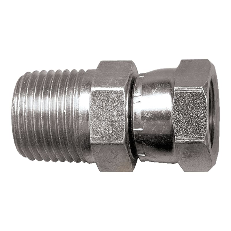 Adaptateur en acier droit 1/8 F-NPSM pivotant X 1/8 M-NPT