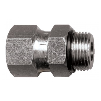 Adaptateur en acier droit 3/8 F-JIC pivotant X 3/8 M-ORB