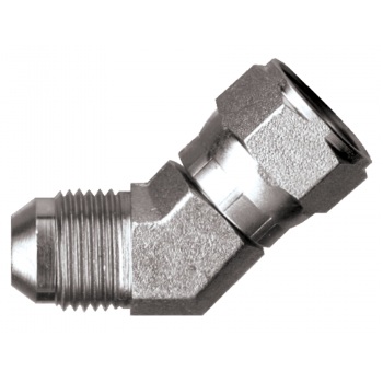 Steel 45 deg elbow 5/8 F-JIC swivel X 5/8 M-JIC