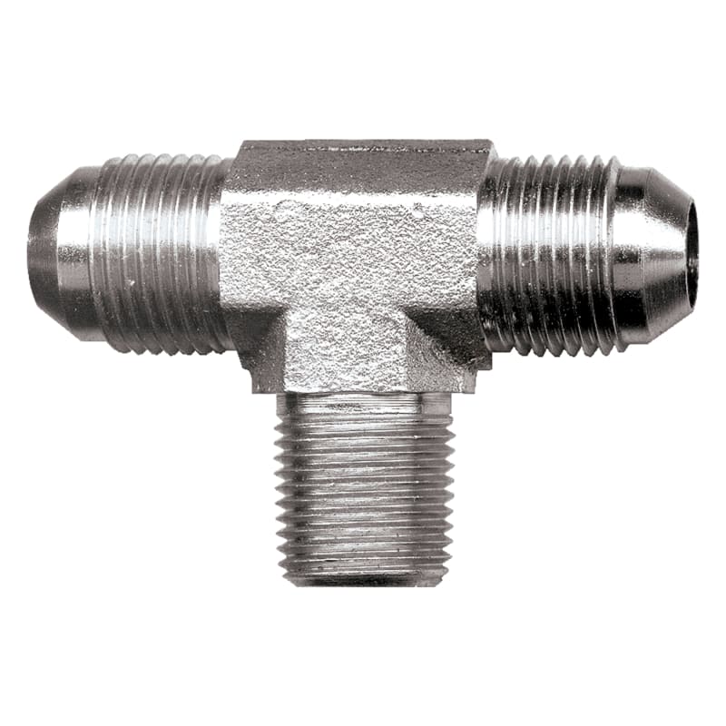 Té en acier 3/8 M-JIC X 3/8 M-JIC X 3/8 M-NPT