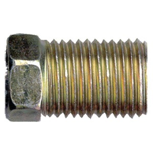 Steel SAE 45° inverted flare long nut 3/16 tube