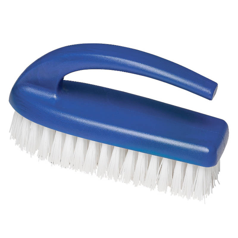 Grande brosse à récurer de 6 po avec manche moulé