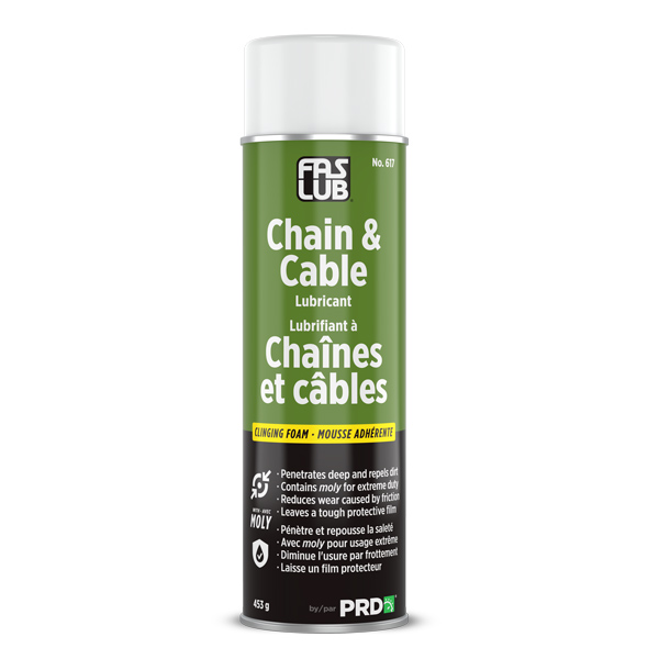 Lubrifiant à chaînes et câbles FASLUB® (aérosol 453 g)