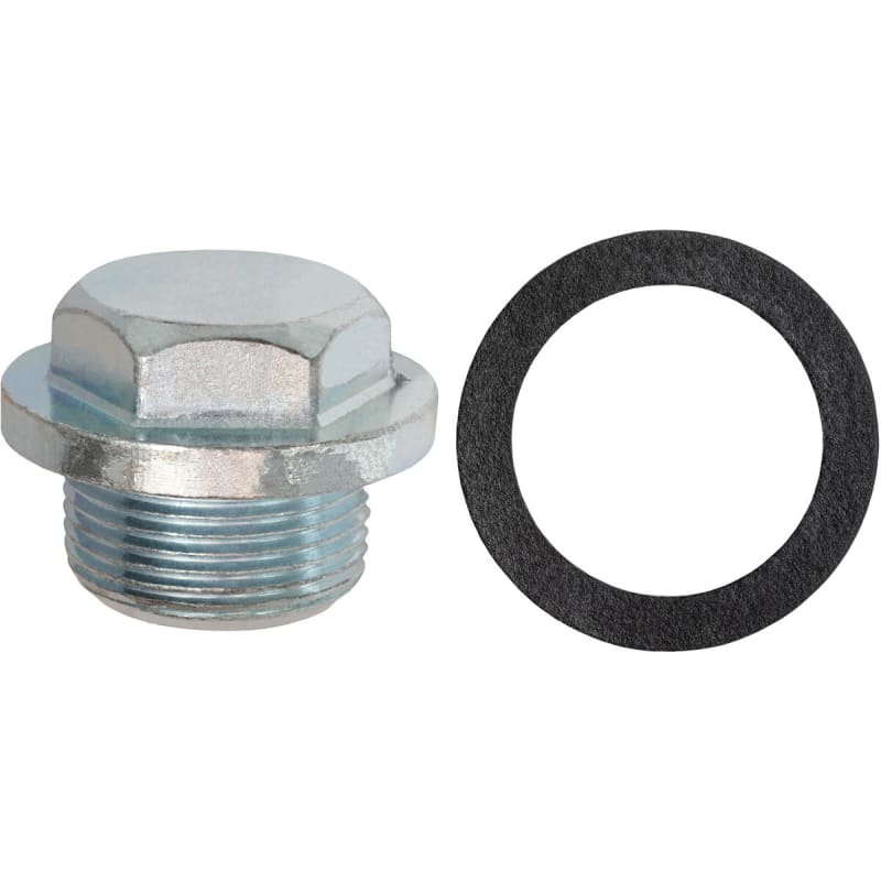 OIL DRAIN PLUG W/GASKET M25-1.5 THREAD ZINC