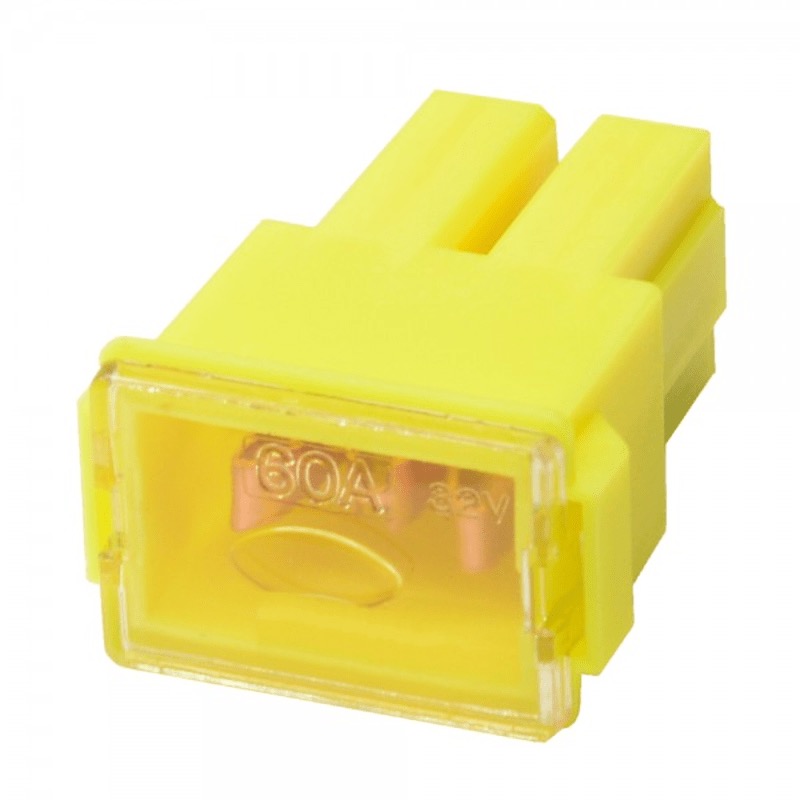 Fusible PAL / FLF 60A jaune terminaux femelles