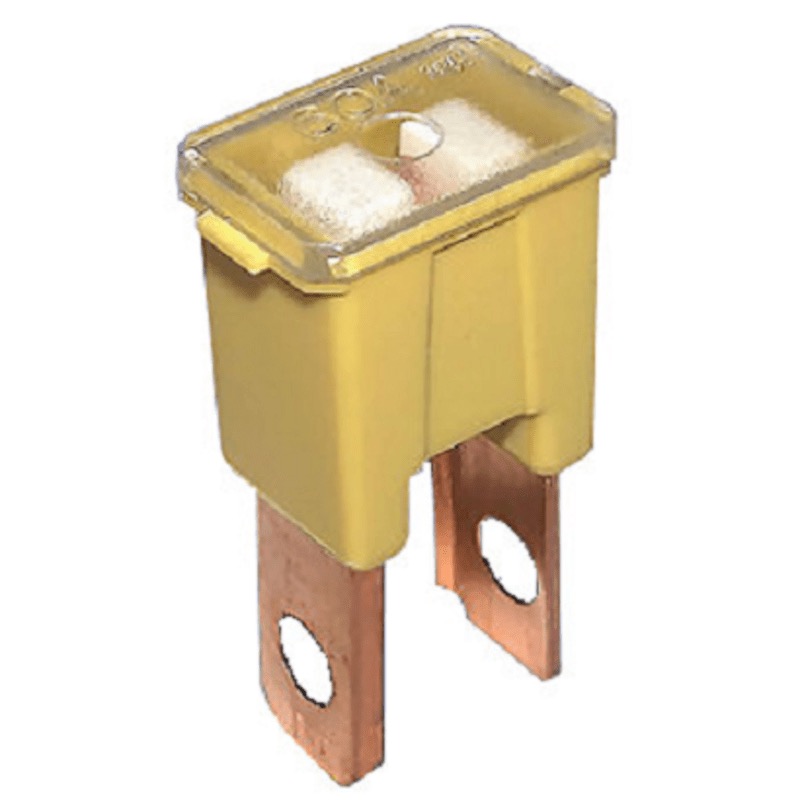 Fusible PAL / FLM 60A jaune terminaux mâles droits