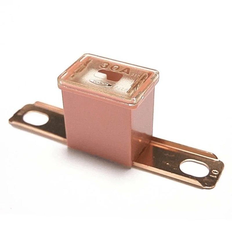 Fusible PAL / FLB 30A rose terminaux mâles coudés