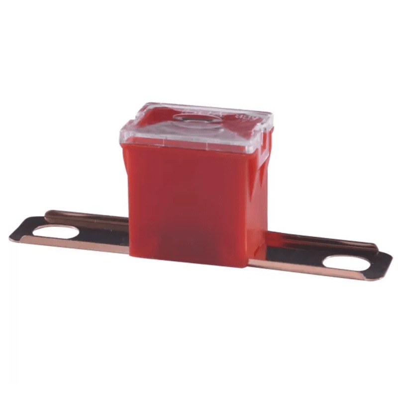 Fusible PAL / FLB 50A rouge terminaux mâles coudés
