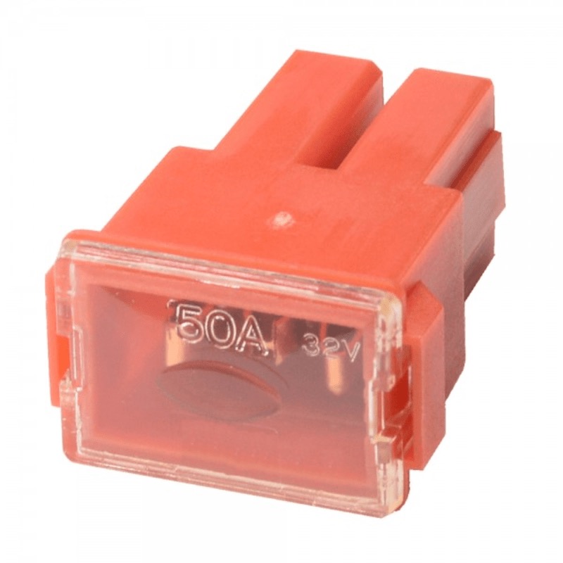 Fusible PAL / FLF 50A rouge terminaux femelles