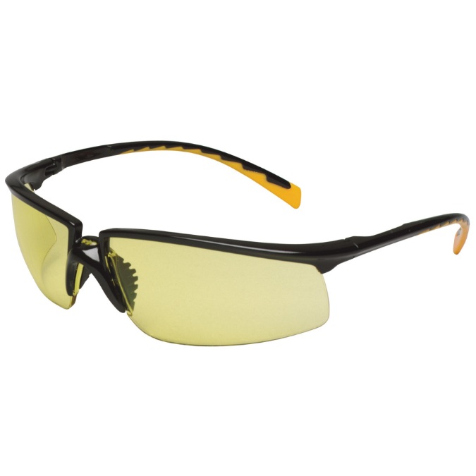 Lunettes de sécurité à monture partielle 3M™ Privo avec lentilles ambres