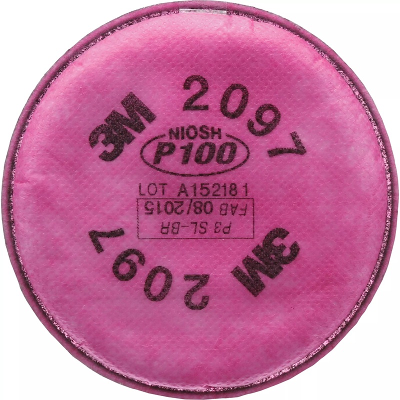 3M™ 2097 particulate filters class P100 with nuisance level organic vapour relief