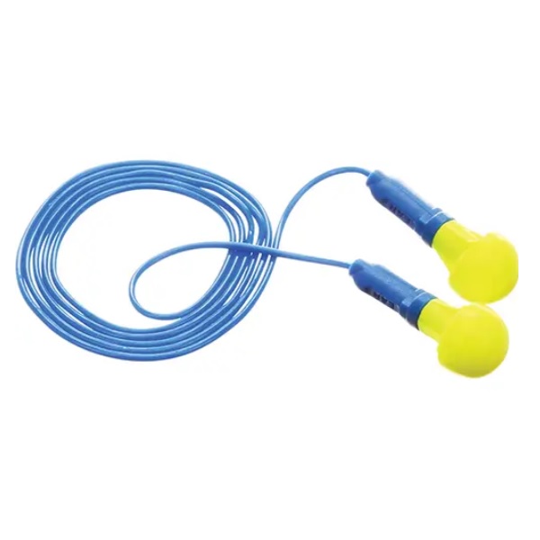 Bouchons d'oreilles avec cordon 3M™ E-A-R™ Push-Ins 28 dB NRR (100 paires/bte)
