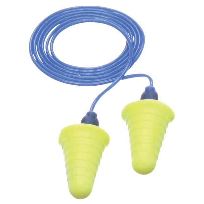 Bouchons d'oreilles avec cordon 3M™ E-A-R™ Push-Ins 30 dB NRR (200 paires/bte)
