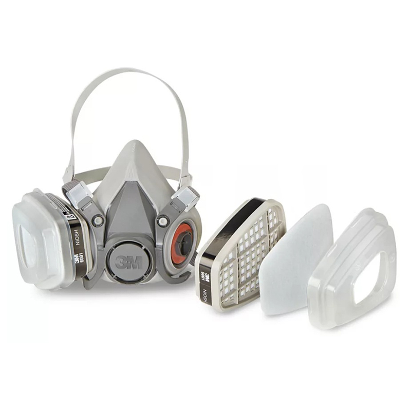 3M™ 6000 series economical half mask reusable respirator kit with 6003 cartridges, N95 prefilters and retainers, S