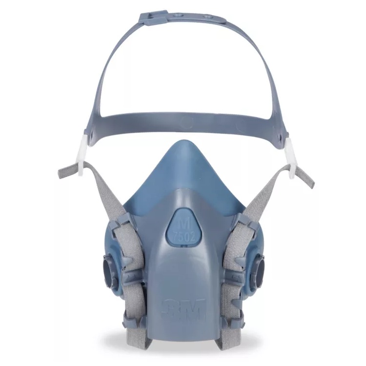 3M™ 7500 series half mask reusable respirator with dual-mode head harness, M