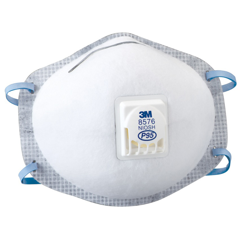 Respirateurs contre les particules jetables 3M™ 8576 homologué P95 avec valve d'expiration