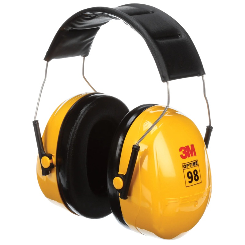 3M™ Peltor™ Optime™ 98 over the head earmuffs 25 dB NRR