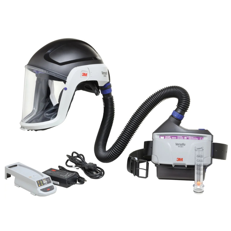 Ensemble APR à épuration d'air motorisé 3M™ Versaflo™ série TR-300+ avec casque et ceinture à durabilité prolongée