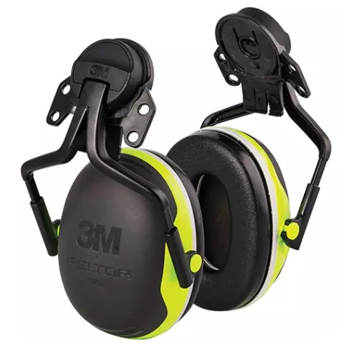 3M™ Peltor™ X4P3E hard hat attached earmuffs 25 dB NRR electrically insulated