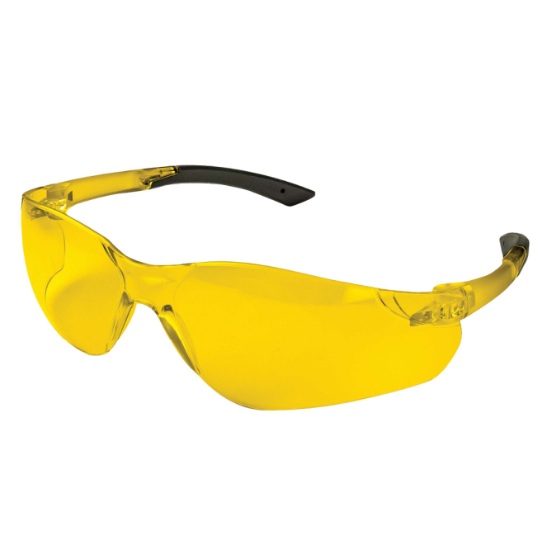 Lunettes de sécurité sans monture Baker avec lentilles ambres