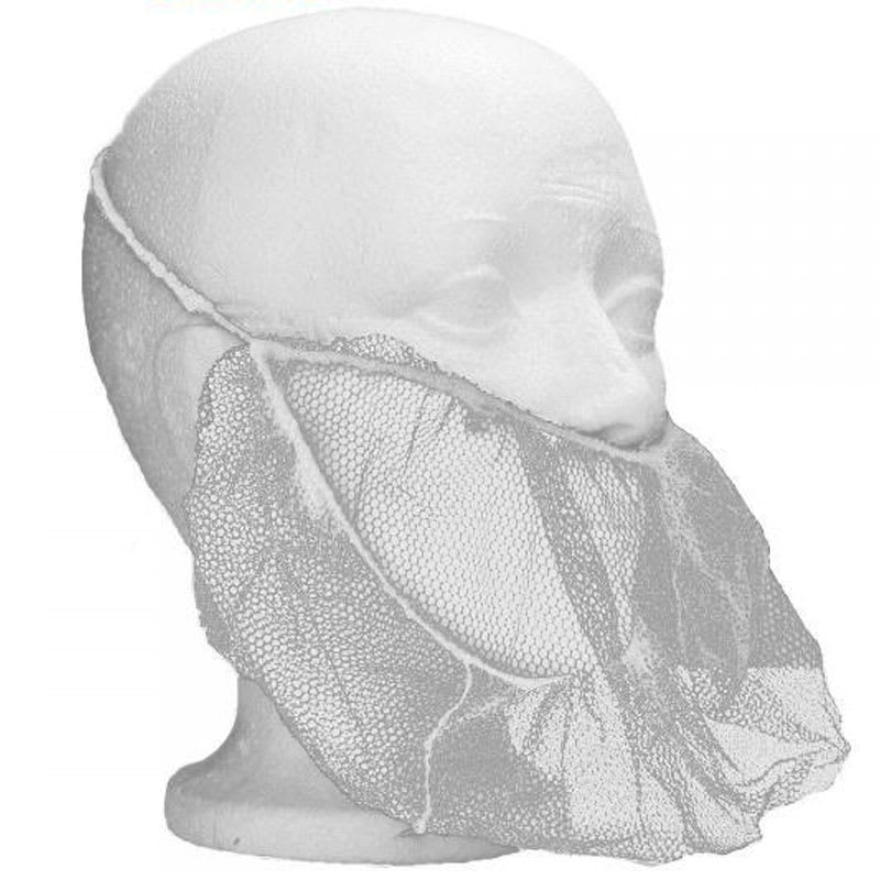 Filets à barbe Easy Breezy™ en nylon blanc à mailles en nid d’abeilles, taille unique
