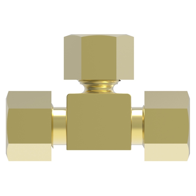 Weatherhead brass compression union tee 1/4 tube