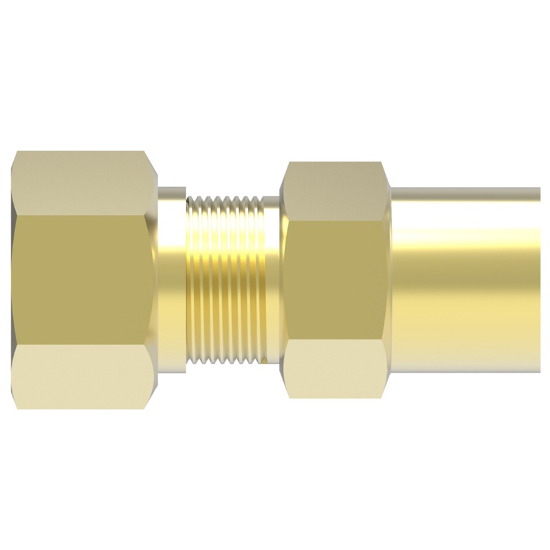 Weatherhead brass compression straight connector 1/8 tube X 1/8 F-NPT