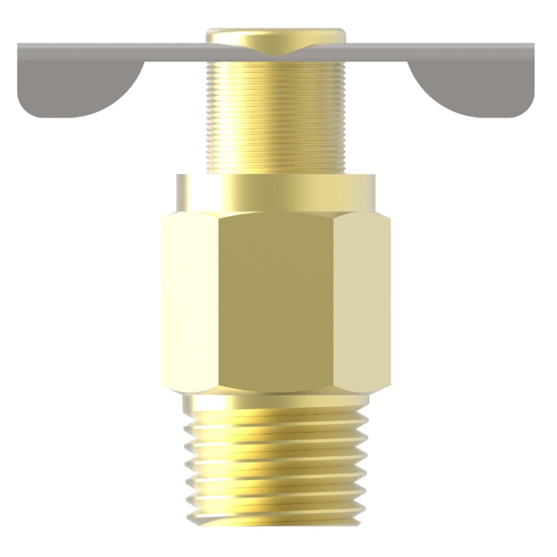 Weatherhead brass internal seating type drain cock 1/4 M-NPT