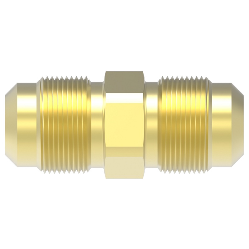 Weatherhead brass SAE 45° flare straight union coupling 3/4 tube