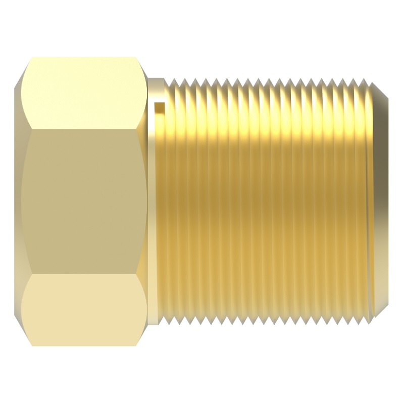 Weatherhead brass SAE 45° inverted flare nut 1/4 tube
