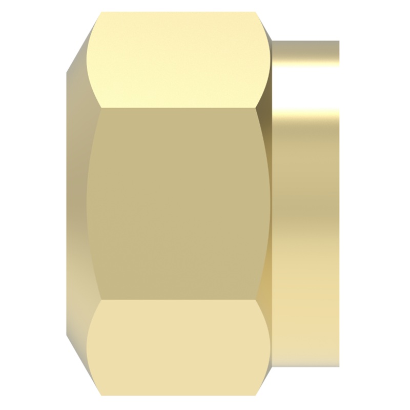 Weatherhead D.O.T. brass compression nut 1/4 tube for air brake plastic tube