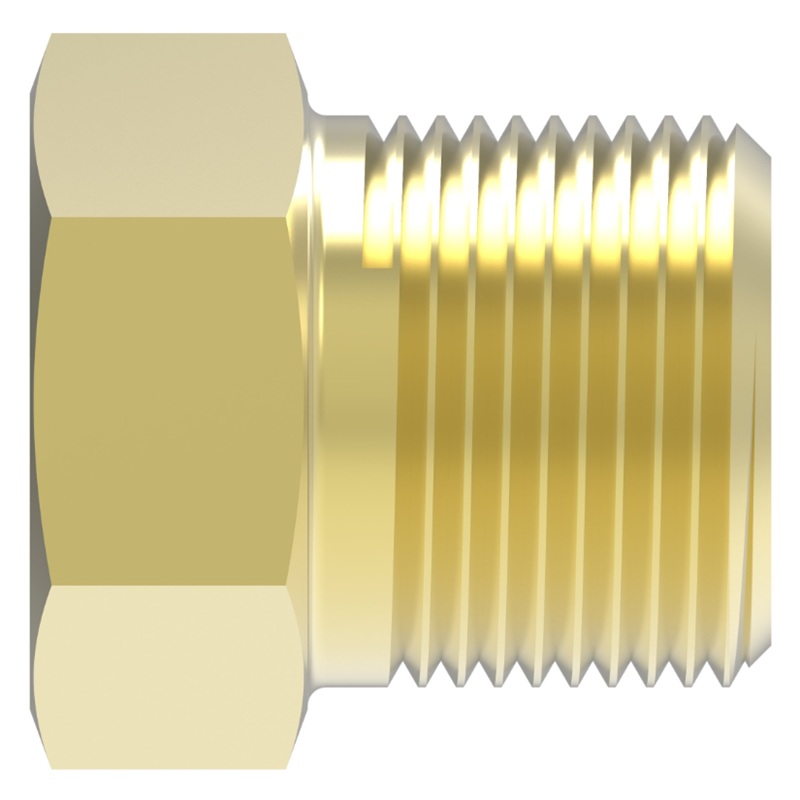 Weatherhead brass hex head plug 3/8 M-NPT cored