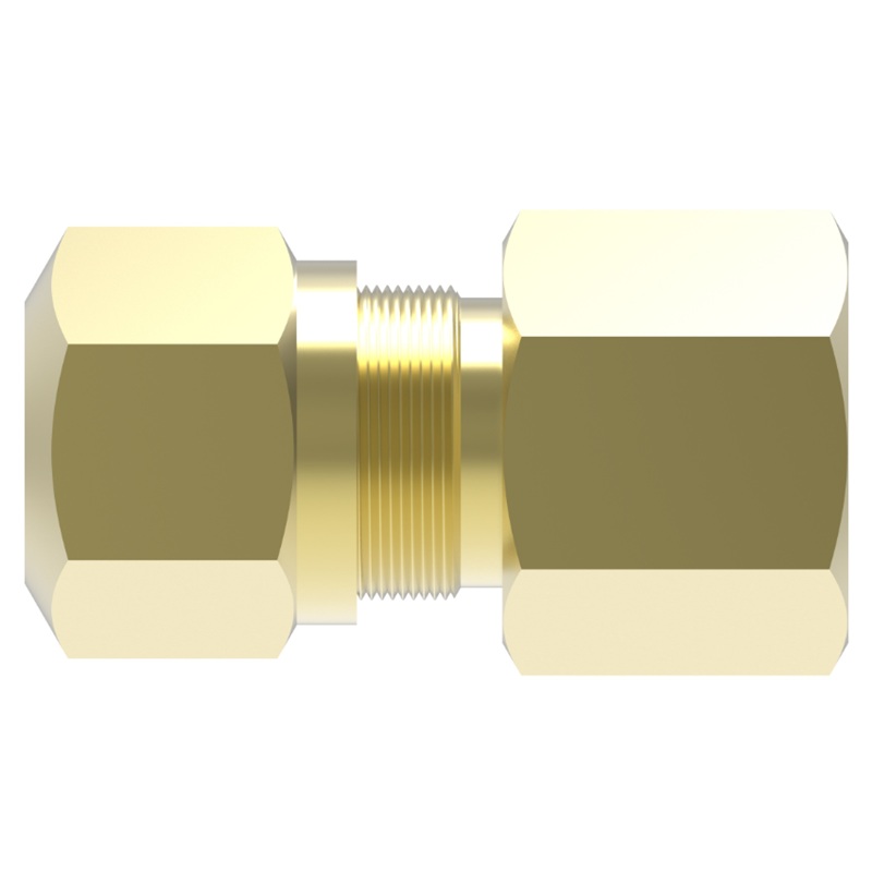 Weatherhead D.O.T. brass compression straight connector 1/4 tube X 1/8 F-NPT for air brake plastic tube