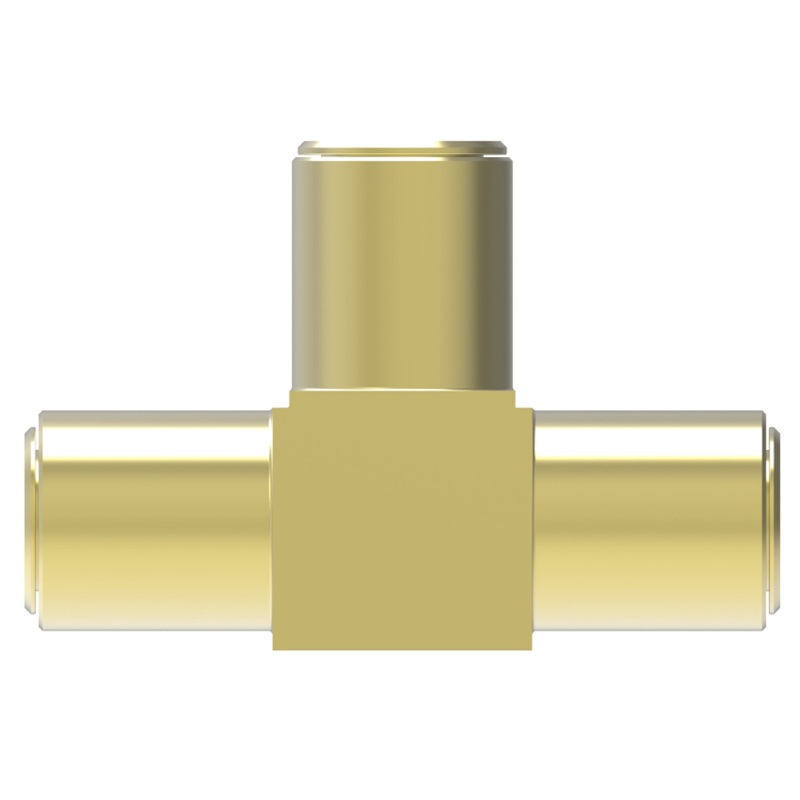 Weatherhead D.O.T. brass push-to-connect union tee 1/4 tube for air brake plastic tube