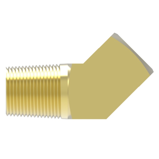 Weatherhead brass 45 deg street elbow 3/4 F-NPT X 3/4 M-NPT