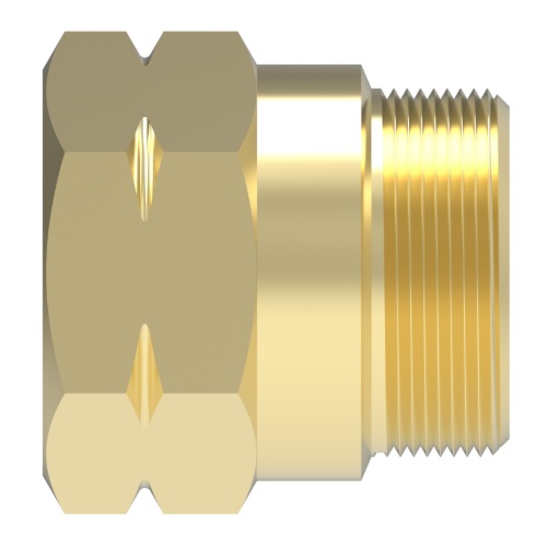 Weatherhead D.O.T. brass nut for spring guard 3/8 tube for air brake rubber hose