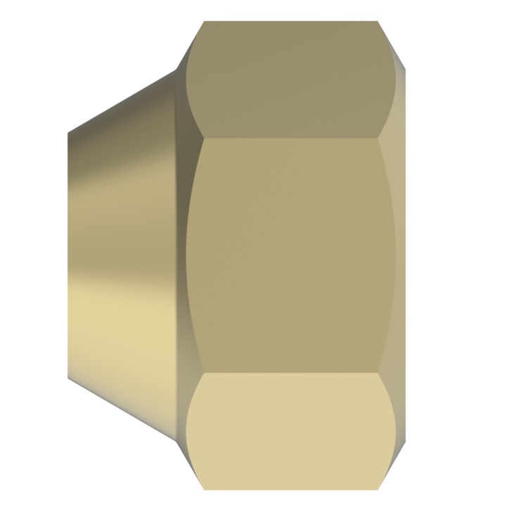 Weatherhead brass SAE 45° flare sealing cap nut 5/8 tube