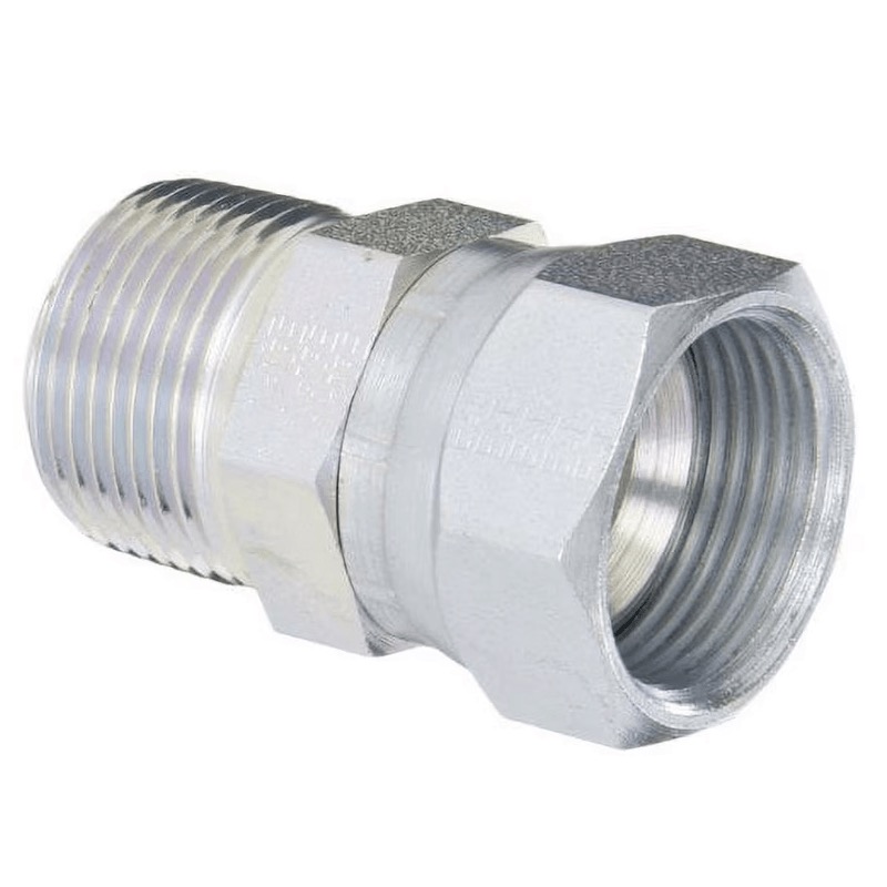 Adaptateur Weatherhead en acier droit 1 po F-JIC pivotant X 3/4 M-NPT