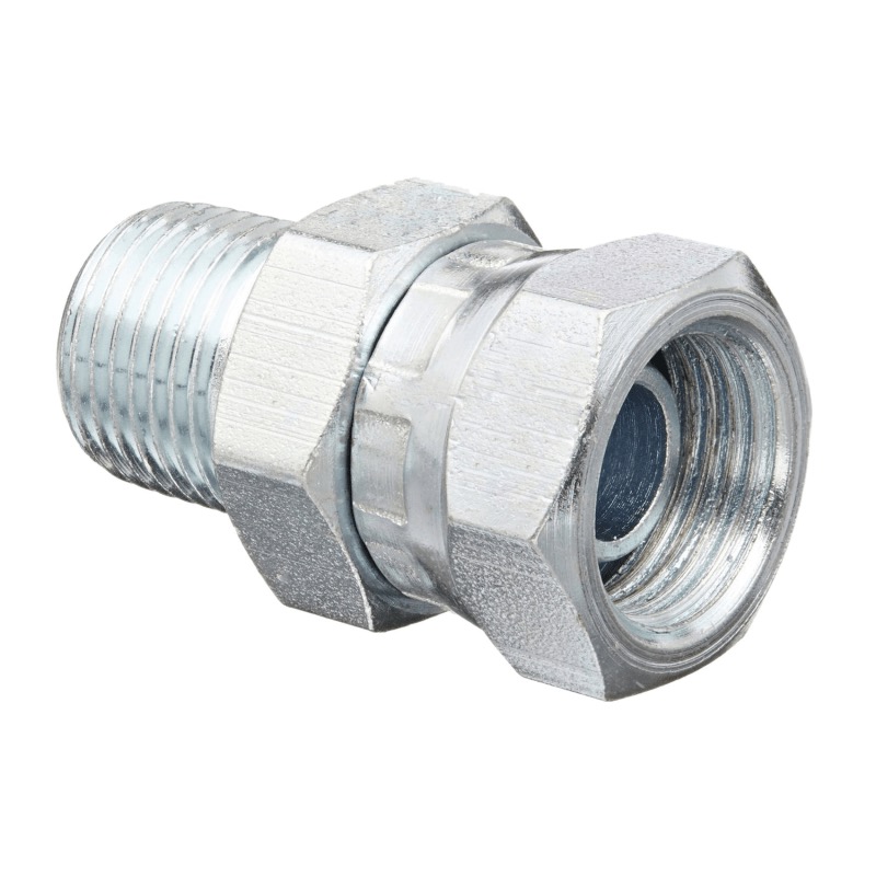 Adaptateur Weatherhead en acier droit 1/2 F-NPSM pivotant X 1/2 M-NPT