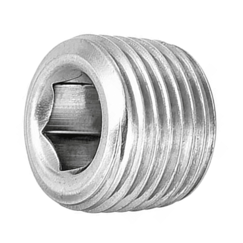 Bouchon mâle Weatherhead en acier à six pans creux 1/4 M-NPT