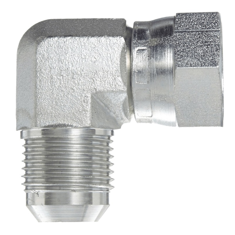 Steel 90 deg elbow 1/4 M-JIC X 1/4 F-JIC swivel