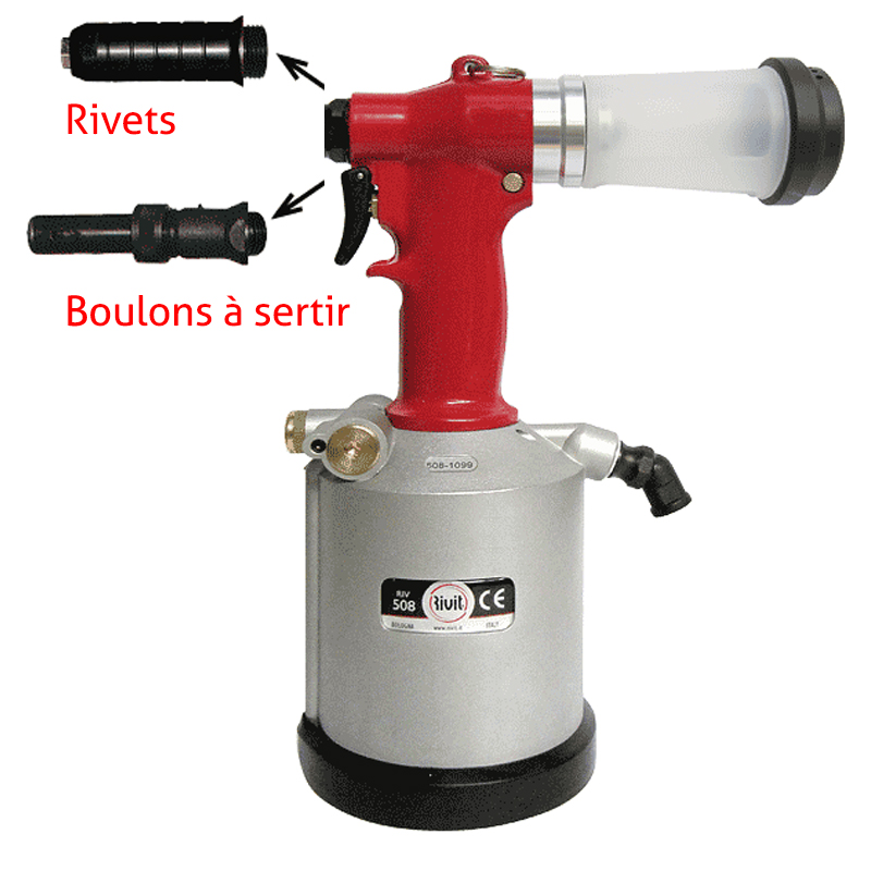 HYDROPNEUMATIC TOOL RIV508 /STRUCTURAL RIVET