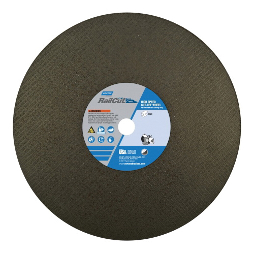 14 x 1/8 x 1 In. RailCut NorZon III FastCut Reinf Rail Cut-Off Wheel 5NZ 24 R BNA T01/41