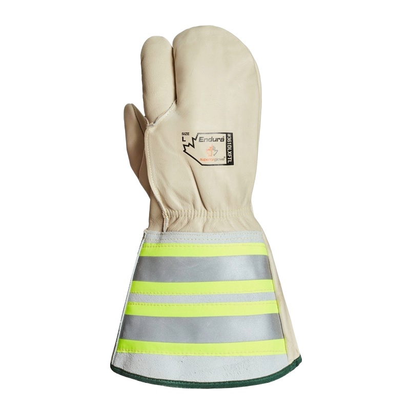 Endura® leather lineman mitts with cold protection down to -20°C, M