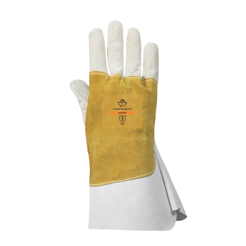 Endura® leather welding gloves with heat and spark protection, M
