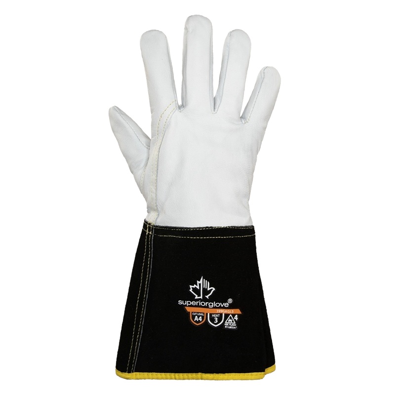 Gants de soudage MIG en cuir Endura® homologués pour arc électrique, S