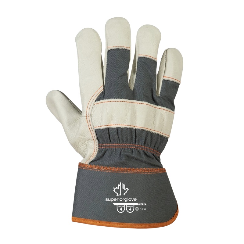 Endura® cowhide leather fitter style gloves with cold protection down to -15°C, L