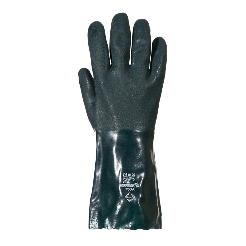SolvStop™ waterproof double-dipped chemical-resistant gloves with textured finish for better grip, XL