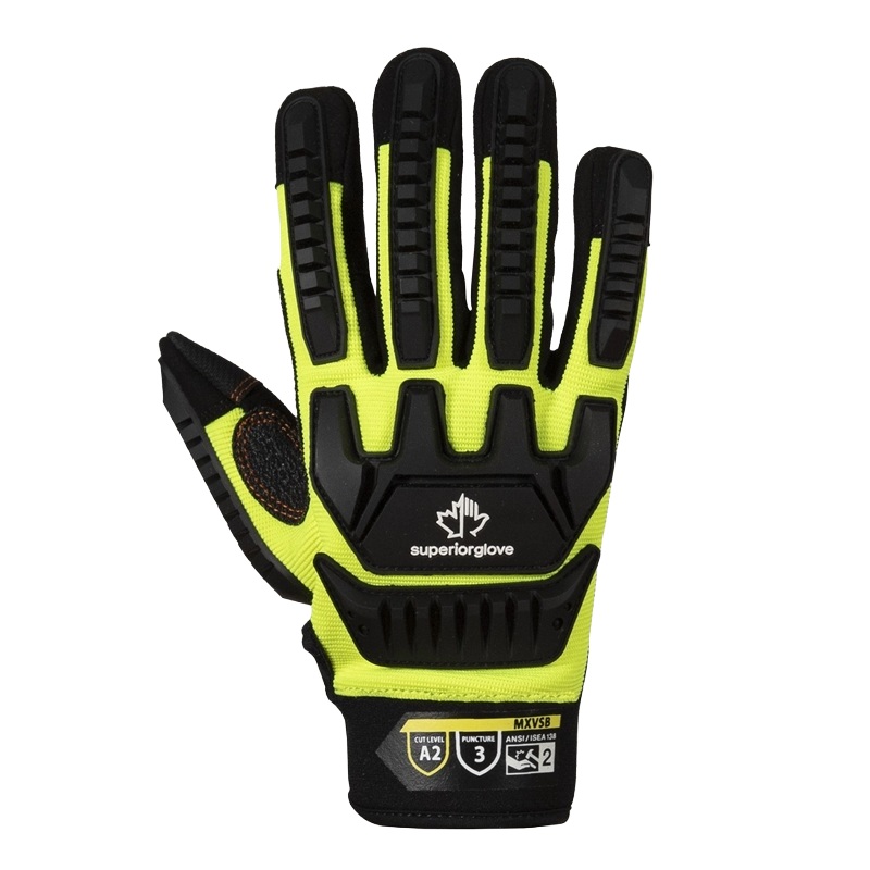 Gants de style mécanique haute visibilité Clutch Gear™ avec protection contre les impacts, S